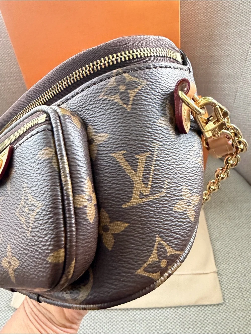 Louis Vuitton Monogram Brown Mini Bumbag